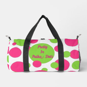 Pretty In Polka Dots Collection - Ladies Duffle Bag
