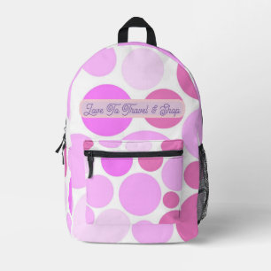 Pretty In Polka Dots Collection - Ladies Printed Backpack