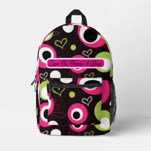 Pretty In Polka Dots Collection - Ladies Printed Backpack