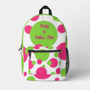 Pretty In Polka Dots Collection - Ladies Printed Backpack