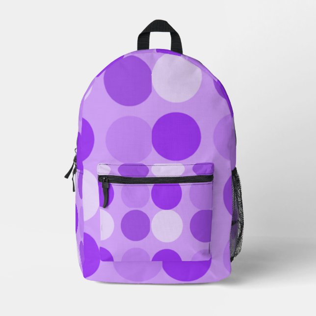 Pretty In Polka Dots Collection  - Ladies Printed Backpack (Front)