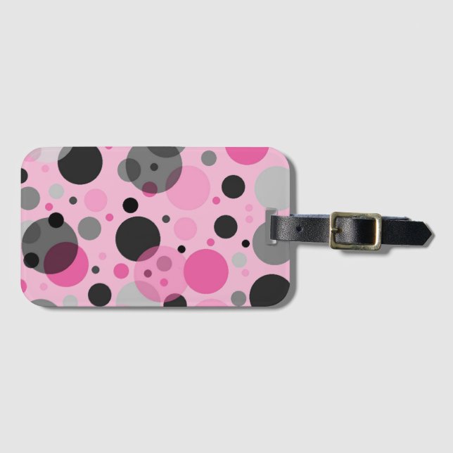 Pretty In Polka Dots Collection Luggage Luggage Tag (Front Horizontal)