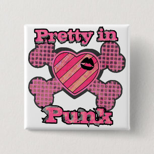 Pretty in Punk 15 Cm Square Badge
