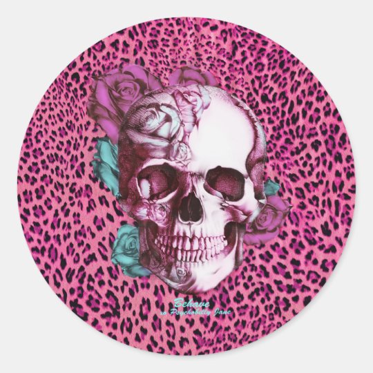 Pretty in Punk Shocking Leopard Products! thnx PJ Classic Round Sticker