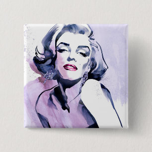 Pretty in Purple 15 Cm Square Badge