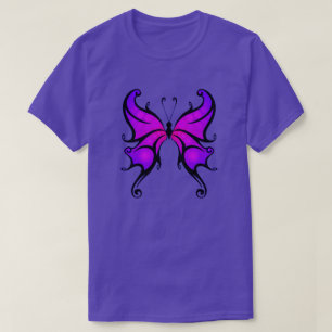 Pretty In Purple Butterfly Comfortable Cotton T-Sh T-Shirt