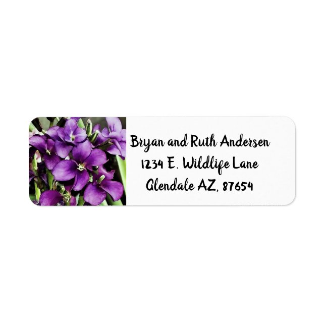 Pretty in Purple flower  (Front)