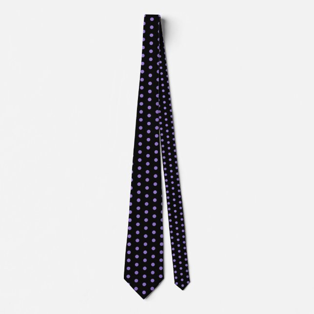 Pretty in Purple Polka Dots Tie (Front)