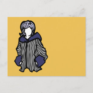 pretty in purple postcard