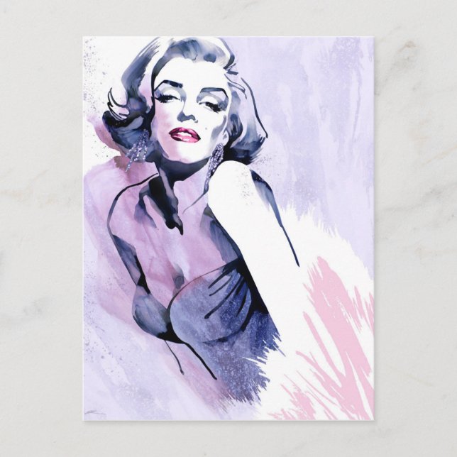 Pretty in Purple Postcard (Front)