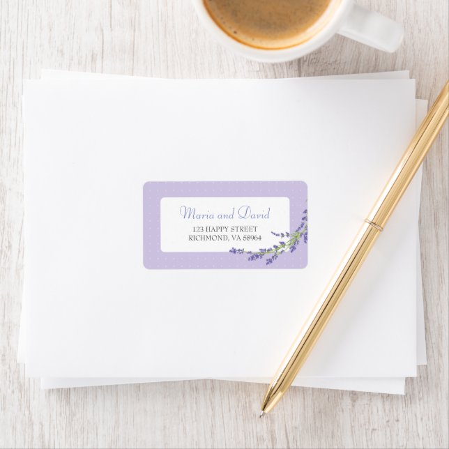 Pretty in Purple | RSVP Address Label (Insitu)