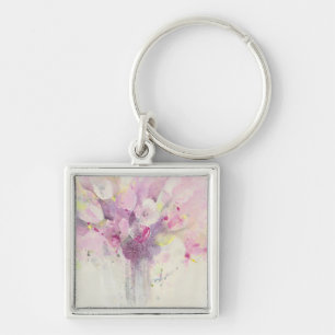 Pretty in Spring   Soft Pink Bouquet Key Ring