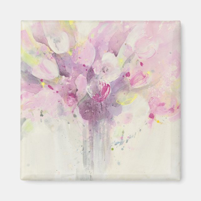 Pretty in Spring | Soft Pink Bouquet Magnet (Front)