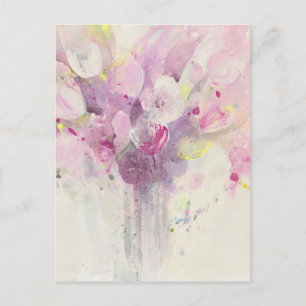 Pretty in Spring Soft Pink Bouquet Postcard