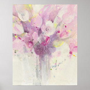 Pretty in Spring   Soft Pink Bouquet Poster