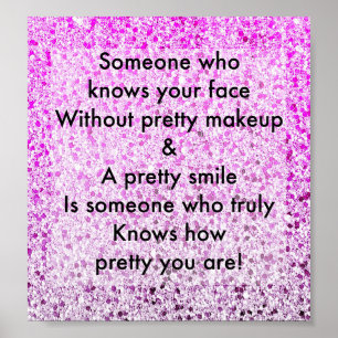 Pretty inspirational quote poster