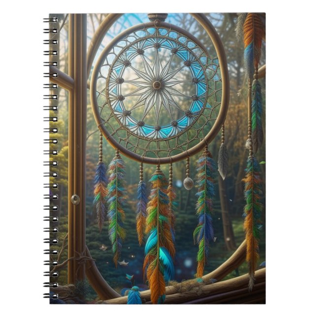 Pretty Intricate Suncatcher Dreamcatcher Art Notebook (Front)