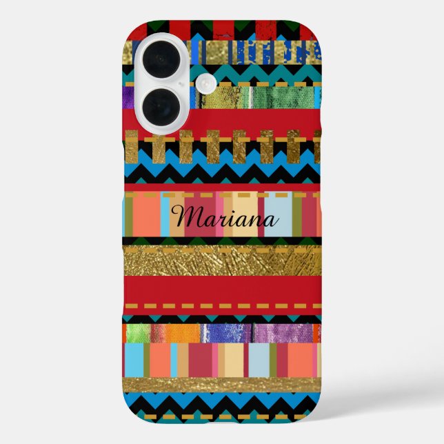 pretty iPhone-6 with colourful stripes pattern Case-Mate iPhone Case (Back)