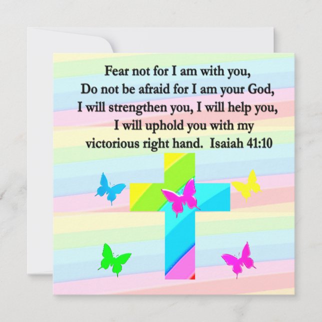 PRETTY ISAIAH 41:10 DESIGN INVITATION (Front)