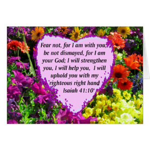 PRETTY ISAIAH 41:10 FLORAL DESIGN