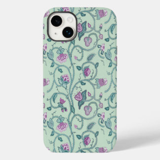 Pretty Jacobean Patterned iPhone 14 Plus Case