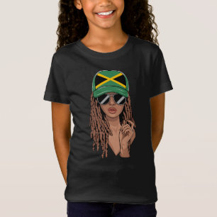 Pretty Jamaican and Loc'd Up! Proud Jamaican Hair T-Shirt