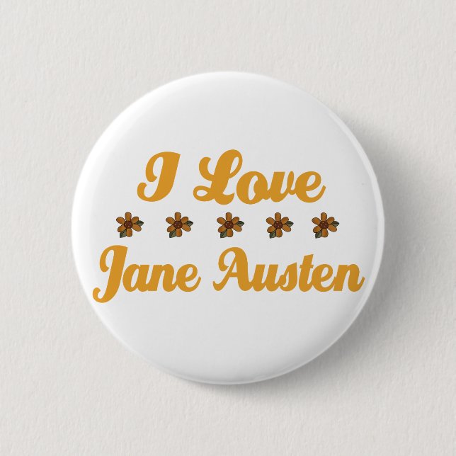 Pretty Jane Austen Lover 6 Cm Round Badge (Front)