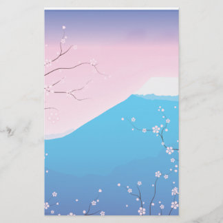 Pretty Japanese Cherry Blossom Stationery