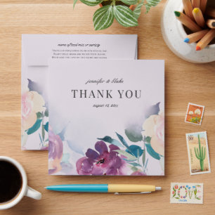 Pretty Jasmine Lilac Floral Wedding Seed Favour Envelope