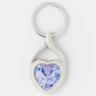 Pretty June Birthstone Gift Designed Personalised Key Ring