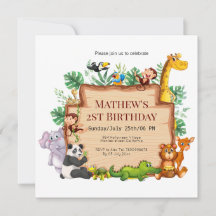 Pretty jungle and wild animals l Giraffe Birthday