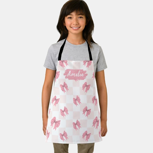 Pretty Kids Custom Chef Apron, Cooking Baking BBQ Apron (Insitu)
