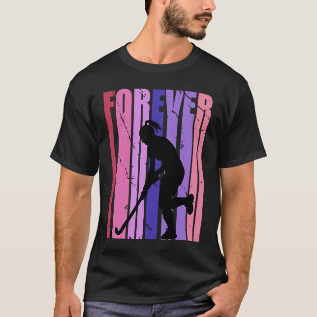 Pretty Kids Forever Hockey Plays Sports In Team Vi T-Shirt (Front)