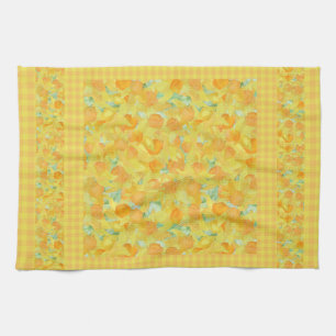 Pretty Kitchen Towel or Tea Towel Golden Daffodils
