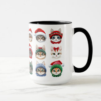 Pretty Kitties in Winter Hats Mug