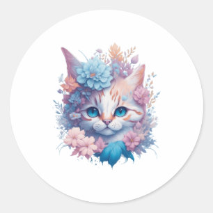 Pretty Kitty- Classic Round Sticker