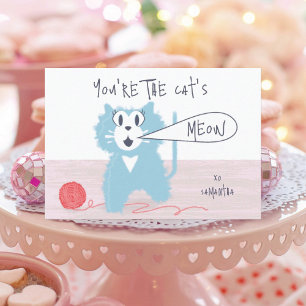 Pretty Kitty Classroom Valentine Cards