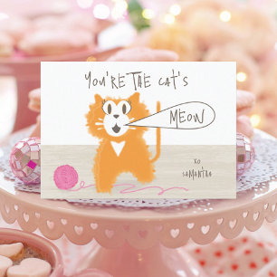 Pretty Kitty Classroom Valentine Cards