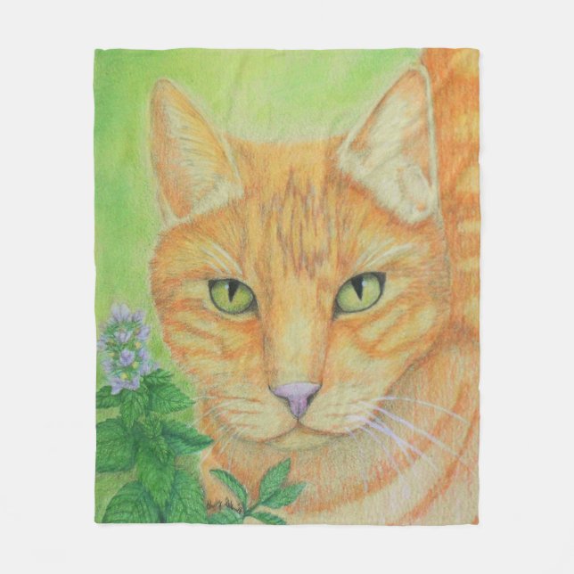 Pretty Kitty Fleece Blanket (Front)