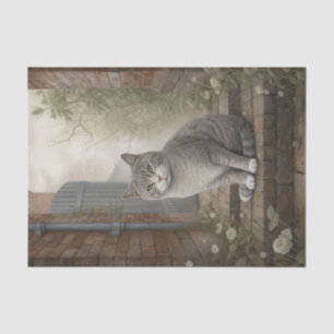 Pretty Kitty Grey Cat Tissue Paper