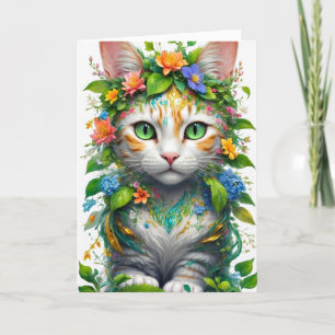 PRETTY KITTY-KID BIRTHDAY CARD