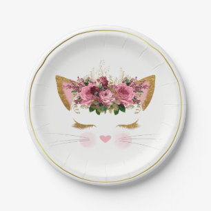 Pretty Kitty Paper Plate