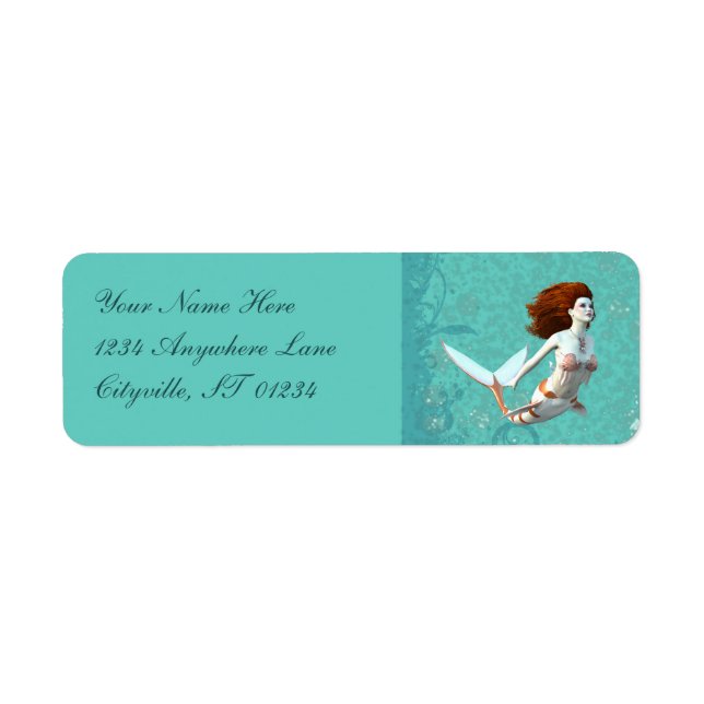 Pretty Koi Mermaid Swimming Underwater (Front)