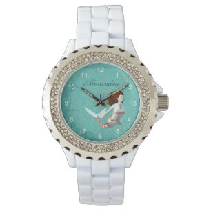 Pretty Koi Mermaid Swimming Underwater Watch