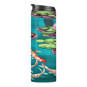 Pretty Koi Pond Thermal Tumbler
