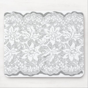 Pretty lace drawing mouse mat