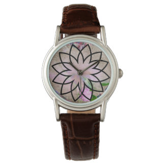 Pretty Ladies Lotus Flower Watch