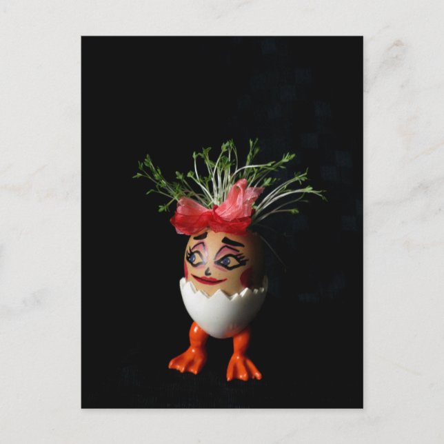 Pretty Lady Eggmen Series Easter Postcard (Front)