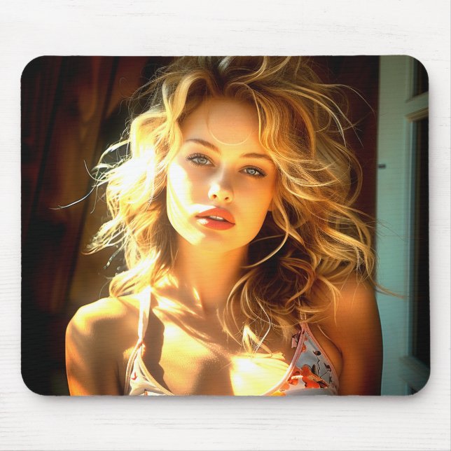 Pretty Lady Mouse Mat (Front)