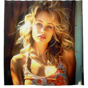 Pretty Lady Shower Curtain